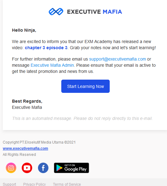 EXM Academy Update